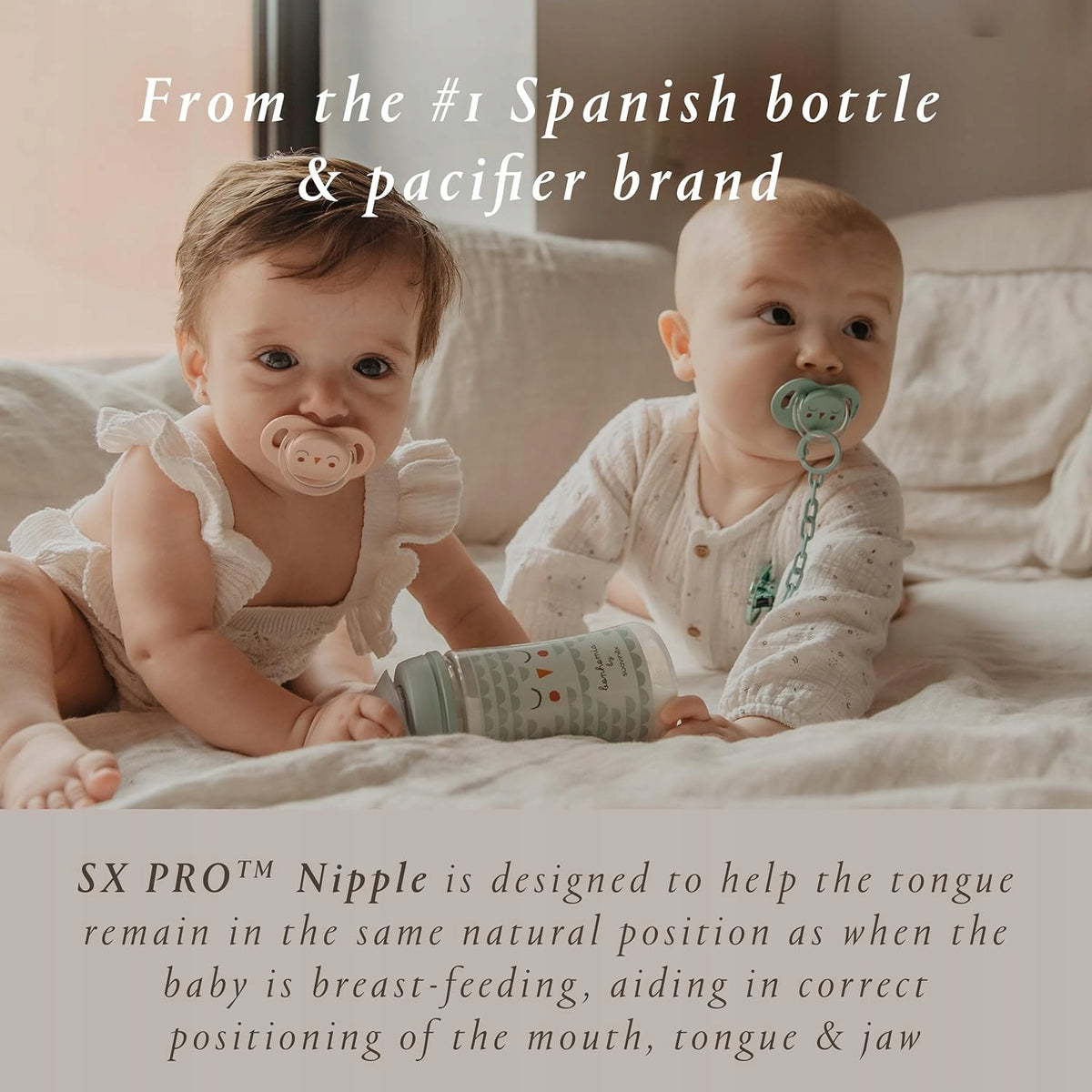 SUAVINEX PREMIUM smoczek uspokajający 0-6msc silikon SX PRO, bez BPA i BPS, dla niemowląt