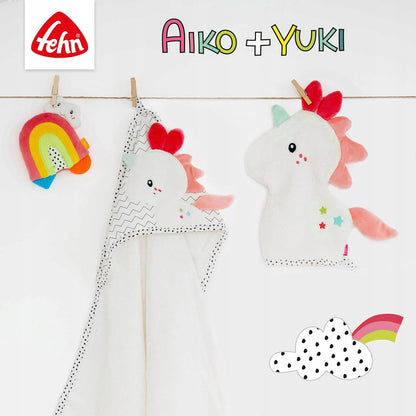 FEHN Aiko&Yuki sonaglino con anello da appendere per passeggino, seggiolino auto