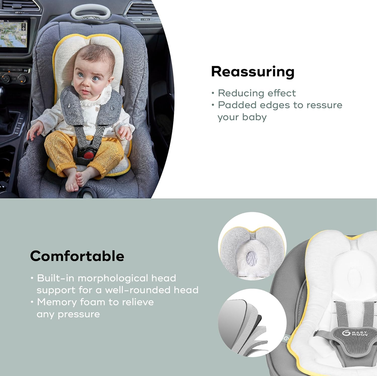 BABYMOOV cosymorpho fresh COUSSIN réducteur pour poussette siège-auto