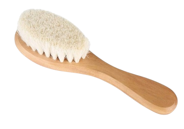 MUMUSUKI houten haarborstel met geitenhaar 0-6 m