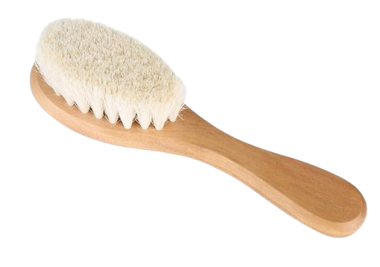MUMUSUKI houten haarborstel met geitenhaar 0-6 m