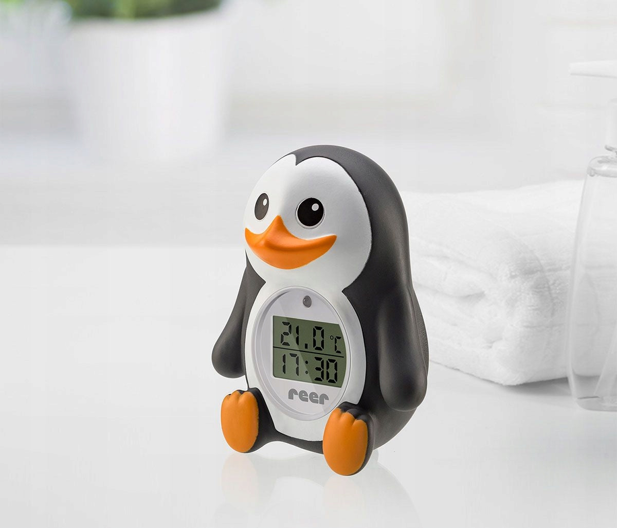 REER MyHappyPingu 2in1 termometro digitale da bagno e da camera