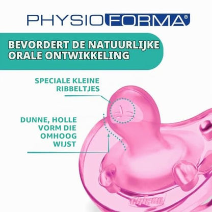 Chicco Physioforma Soft pink silicone pacifier 0-6m