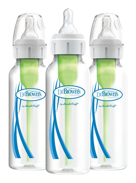 Dr.Brown's anti-koliekfles Opties + smal 3x 250 ml plastic
