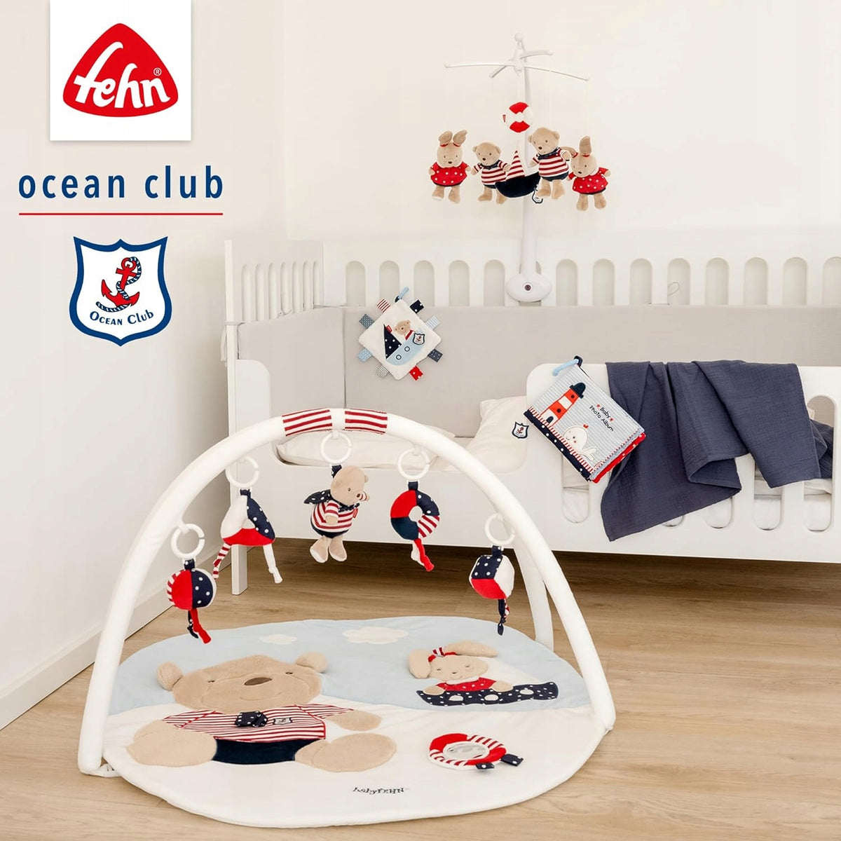 FEHN Ocean Club μουσικό περιστρεφόμενο παιχνίδι για κούνια bebe