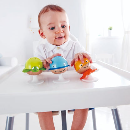 HAPE Stay-put sensorische zeedieren met zuignappen 3 stuks