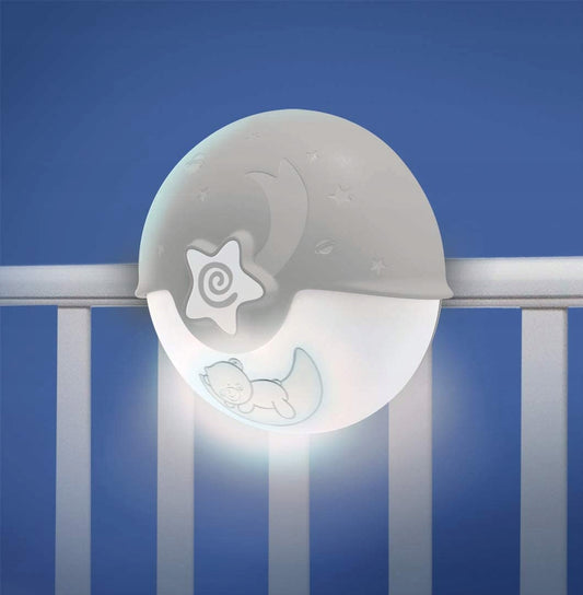 INFANTINO Soothing Light lampka projektor czujnik, nocna lampka z projektorem do łóżeczka, beżowa