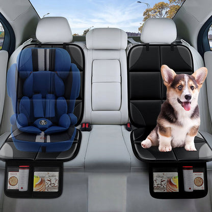 Alfombrillas para asientos de coche con bolsillos impermeables ajustables