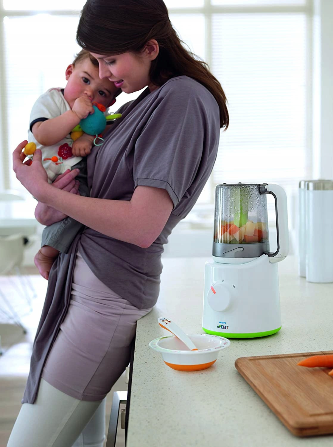 PHILIPS AVENT SCF870/20 2en1 cuiseur vapeur mixeur 800 ml