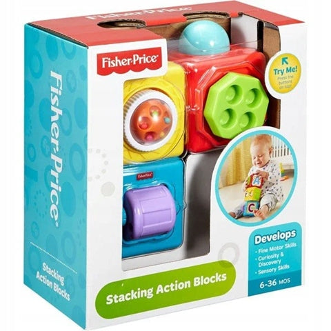 FISHER-PRICE DHW15 Διαδραστικά τουβλάκια με ζωάκια 6μ+