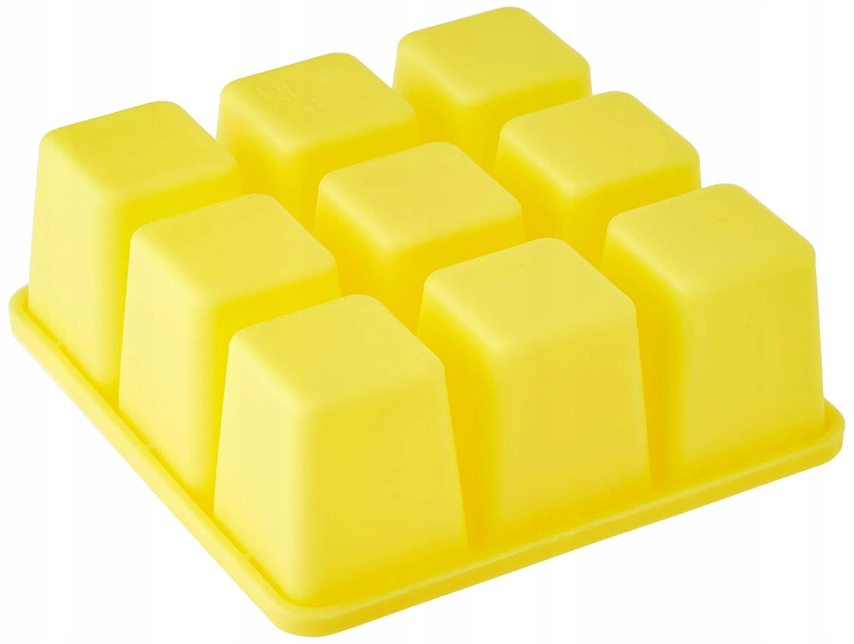 NUK Fresh Foods silikonowa forma do zamrażania żywności 9 x 60 ml, żółta, BPA free dla dzieci 4 m+