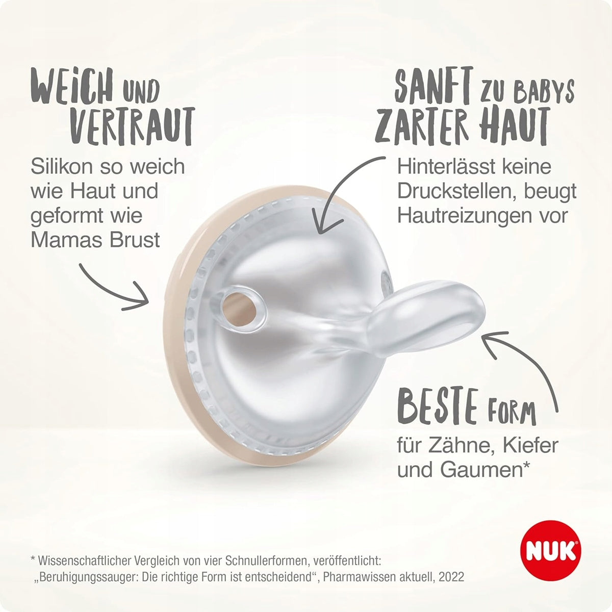 NUK MommyFeel uklidňující dudlík x2 0-9 měsíců