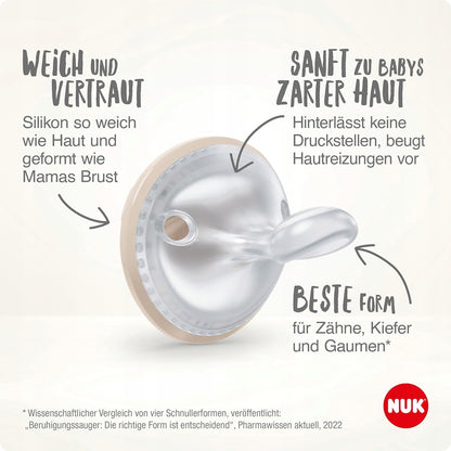 NUK MommyFeel uklidňující dudlík x2 0-9 měsíců