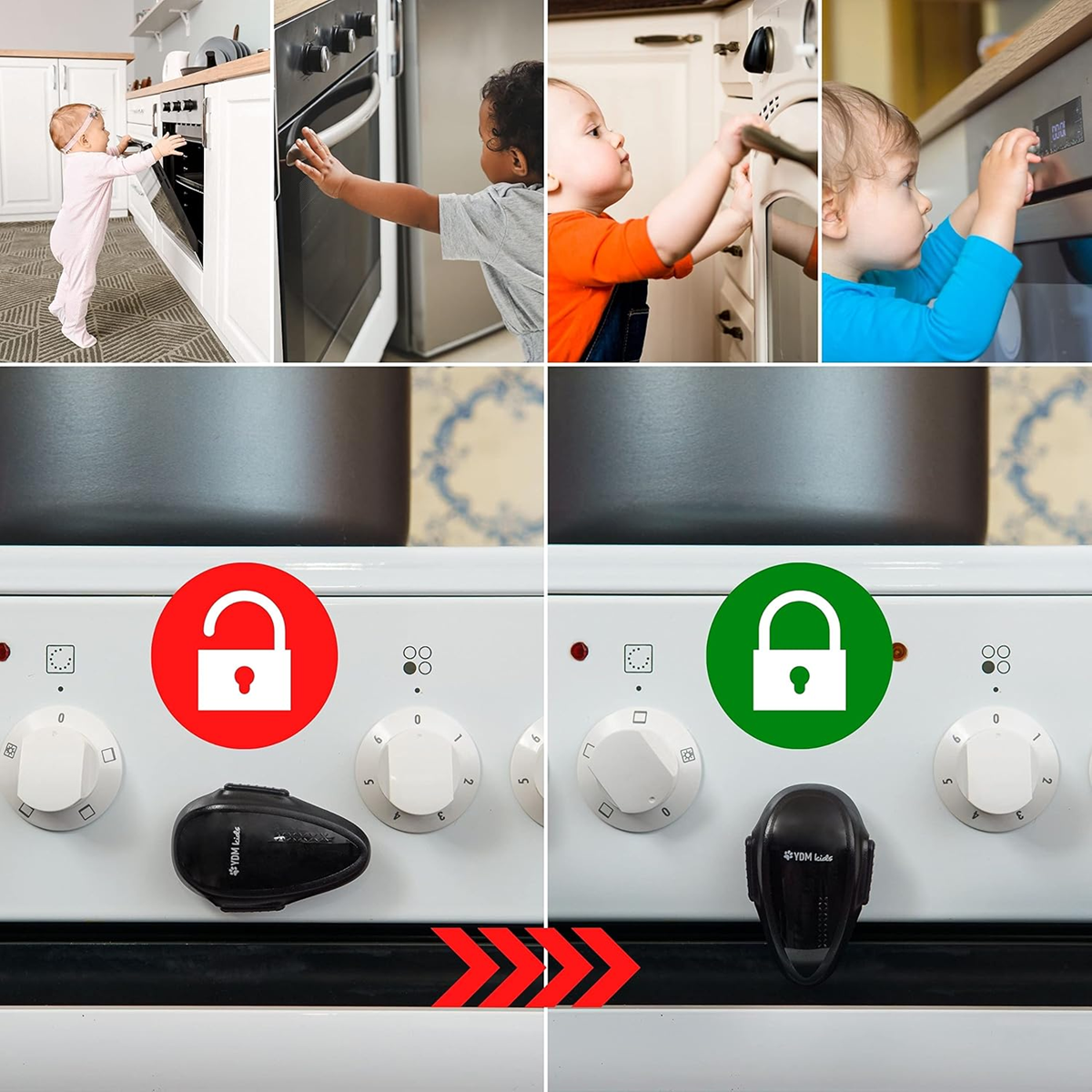 YDM Kids veiligheidsvergrendeling voor oven deur 1 stuk