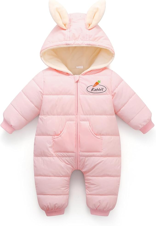 JIAMY winteroverall met capuchon en oortjes 6-12 maanden 80