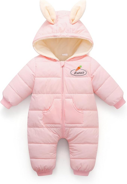 JIAMY winteroverall met capuchon en oortjes 6-12 maanden 80