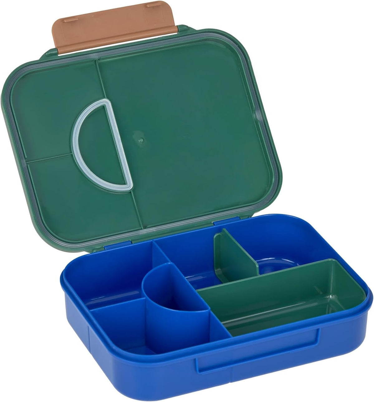 LÄSSIG Bento lunchbox met vakken 17 × 21 cm Regenboog
