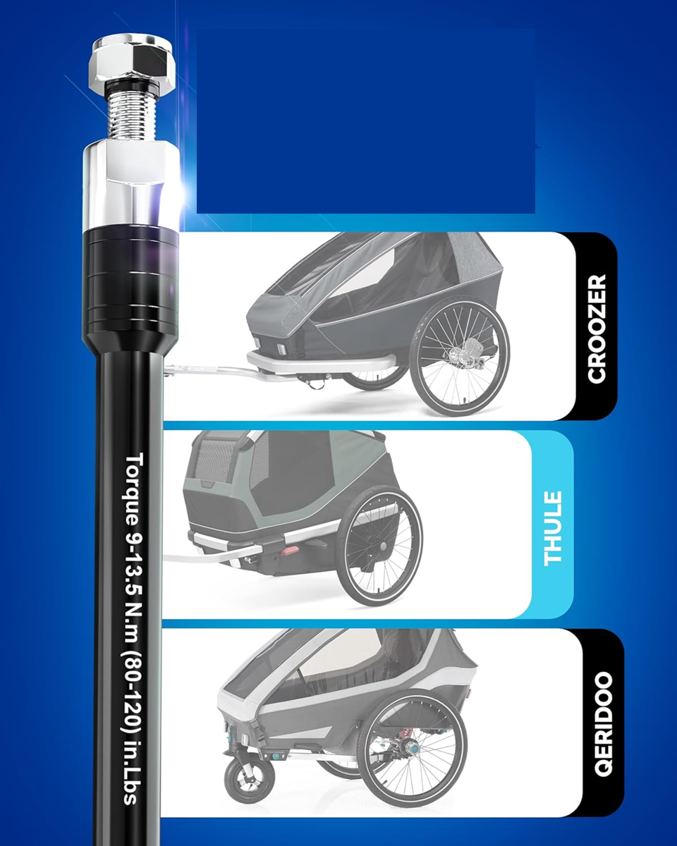 THULE AXLE doorlopende as fietskar THULE CROOZER QERIDOO 160-178 mm M12x1.0