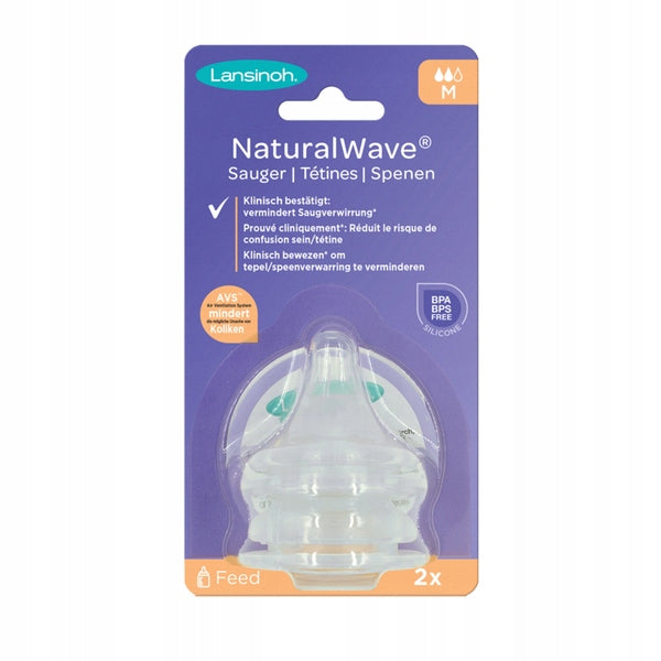 LANSINOH NaturalWave savičky na lahve 3m+