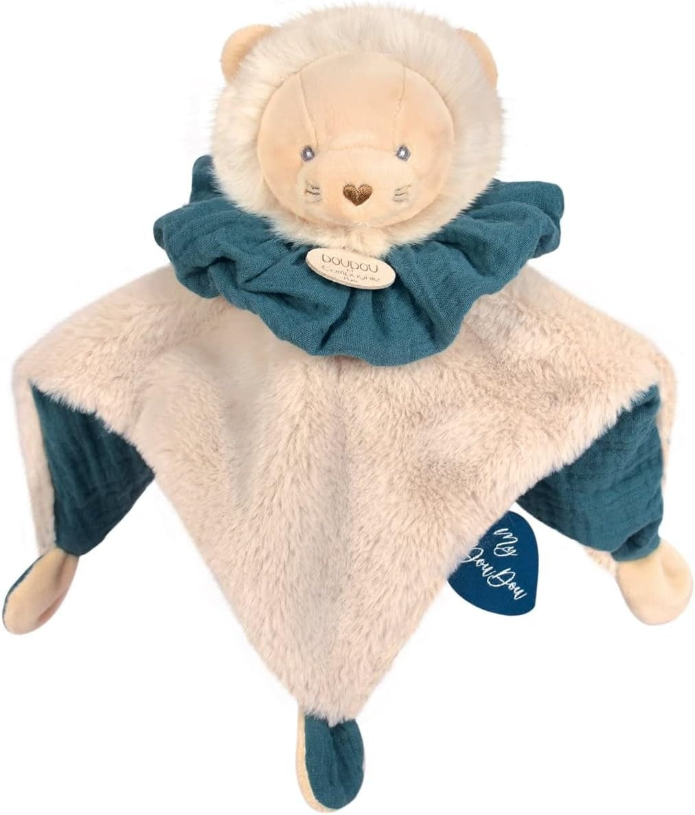 DOUDOU et COMPAGNIE lew przytulanka 25 cm, miękka biała przytulanka dla dziecka 1m+