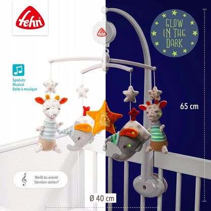 FEHN Goodnightcot carrousel with glow-in-the-dark elementsage 0-5 mmulticolouredheight 65 cm, diameter 40