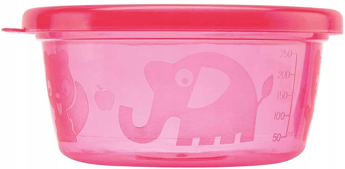 NUBY pojemniki na przekąski 6x300