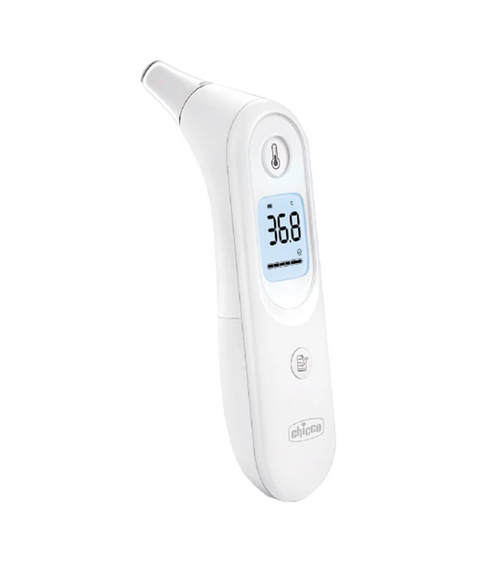 CHICCO YHT101 termometru fără contact pentru ureche cu ecran LCD + husă