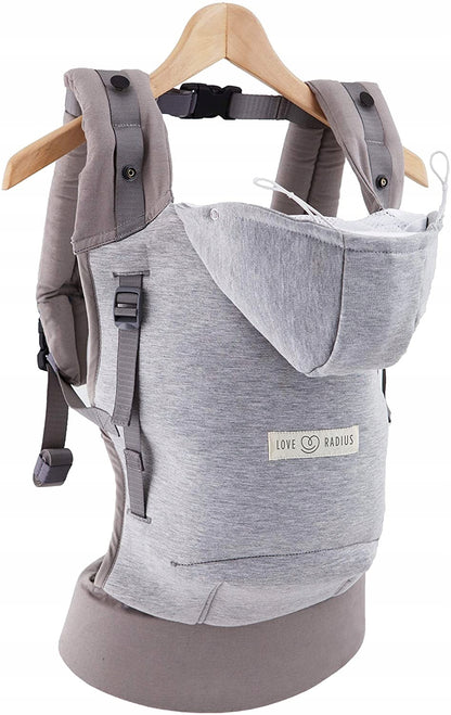 LOVE RADIUS marsupio ergonomico con cappuccio HOODIE CARRIER