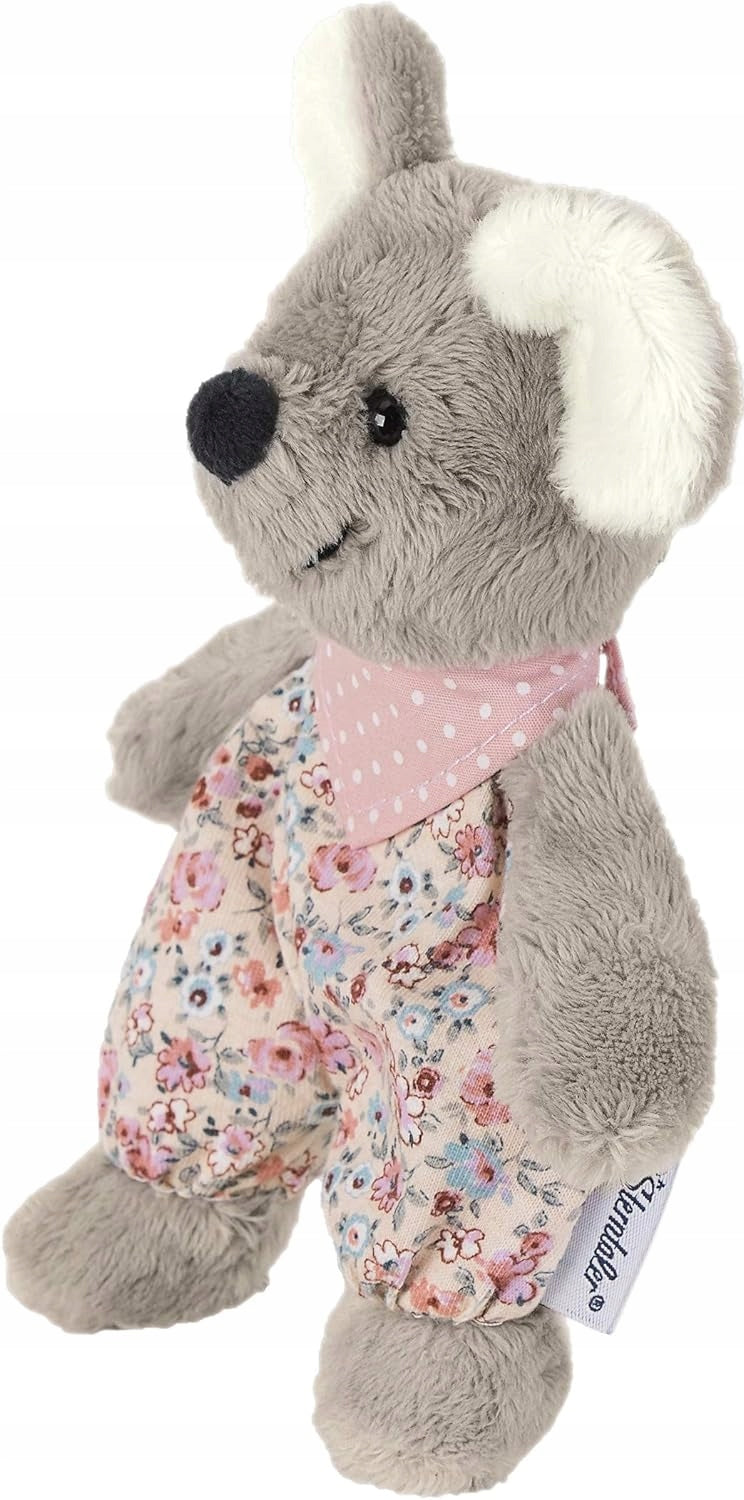 STERNTALER przytulanka grzechotka MINI MYSZ 16 cm miękka szaro-różowa zabawka dla niemowląt 0+