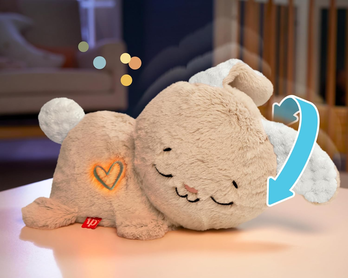 FISHER-PRICE lapin endormi avec tête mobile, sons et lumière
