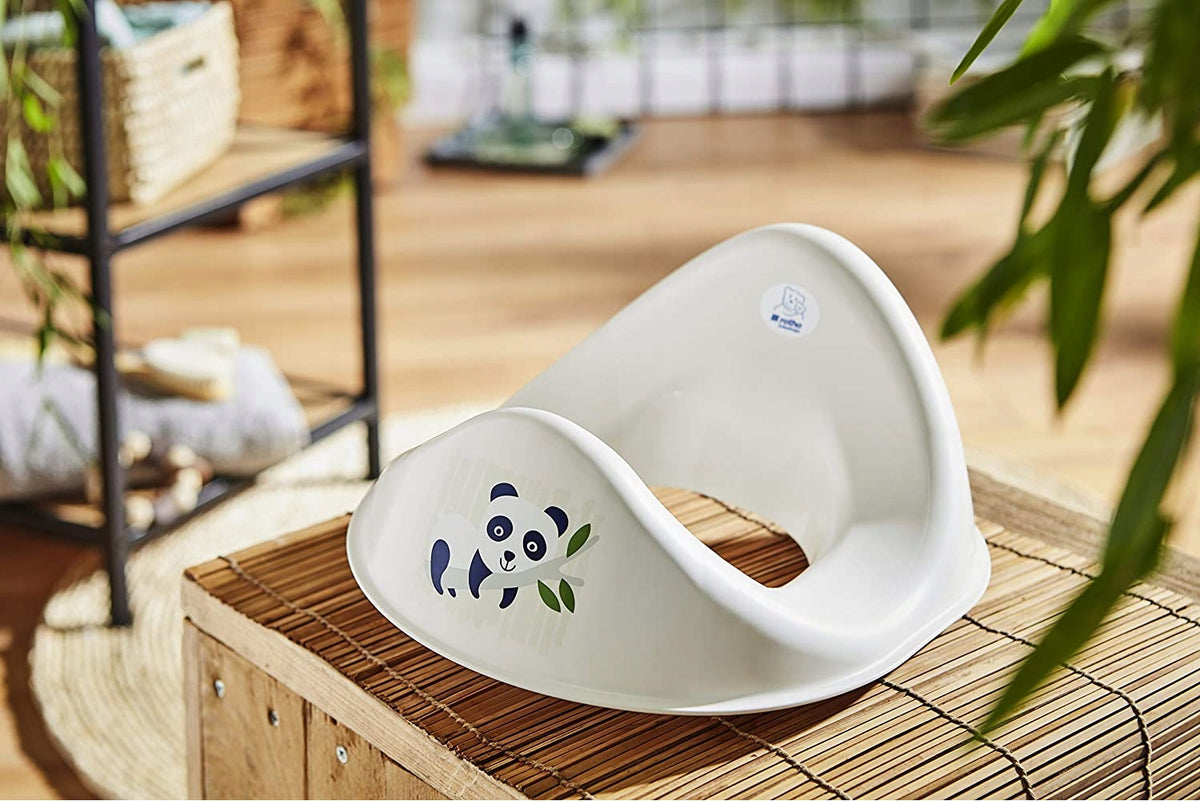 ROTHO WC BIO nakładka na sedes PANDA kremowa, ergonomiczna nakładka dla dzieci z motywem pandy