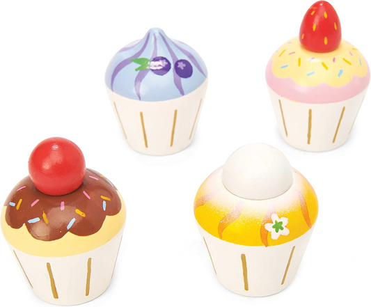 LE TOY VAN set de 4 cupcakes de madera
