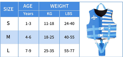 GOGOKIDS neopreen zwemvest 4-6 jaar 18-25 kg