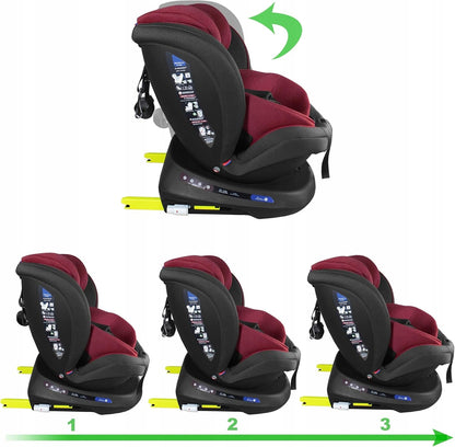 XOMAX S64 autós gyerekülés 360°-ban forgatható gr 0/1/2/3 ISOFIX