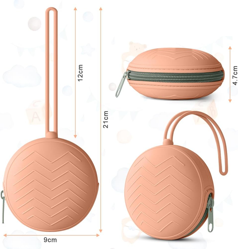 AOLSO universelles Silikon-Schnulleretui, Durchmesser 9 cm