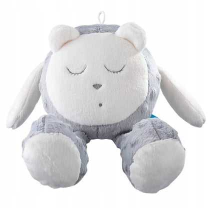 MyHummy szumiś przytulanka SNOOZY 24 cm, szara maskotka uspokajająca dla dzieci 0+