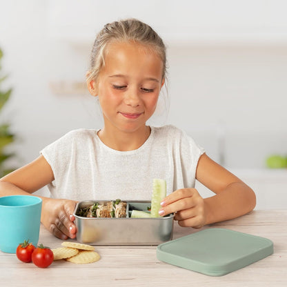 REER stainless steel lunch box with divider 700 ml 12x16 cm