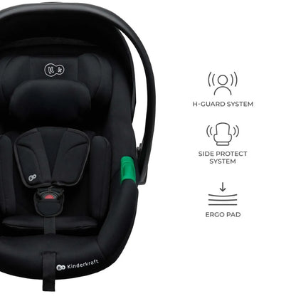 KINDERKRAFT PRIME2 PRO 3-in-1 multifunctionele kinderwagen tot 22kg + autostoeltje MINK PRO