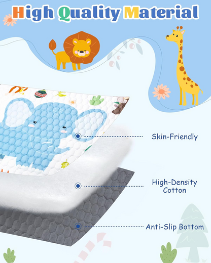 FUNSLAND speelmat voor baby's met lengtemeter 127x127cm