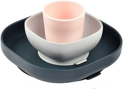 BEABA set de vaisselle en silicone avec ventouse