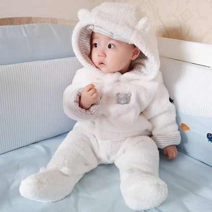 VINE winter jumpsuit met kap 0-3 m