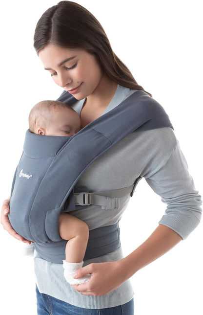 ERGOBABY EMBRACE nosidełko dla noworodków, ergonomiczne niebieskie nosidełko dla dziecka 3,2-11,3 kg