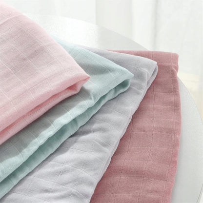 MOMCOZY mousseline omslagdoek x4 bamboe katoen 120x120