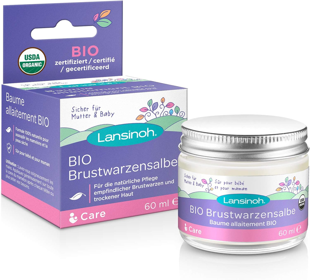 LANSINOH BIO nipple cream for mothers 60ml