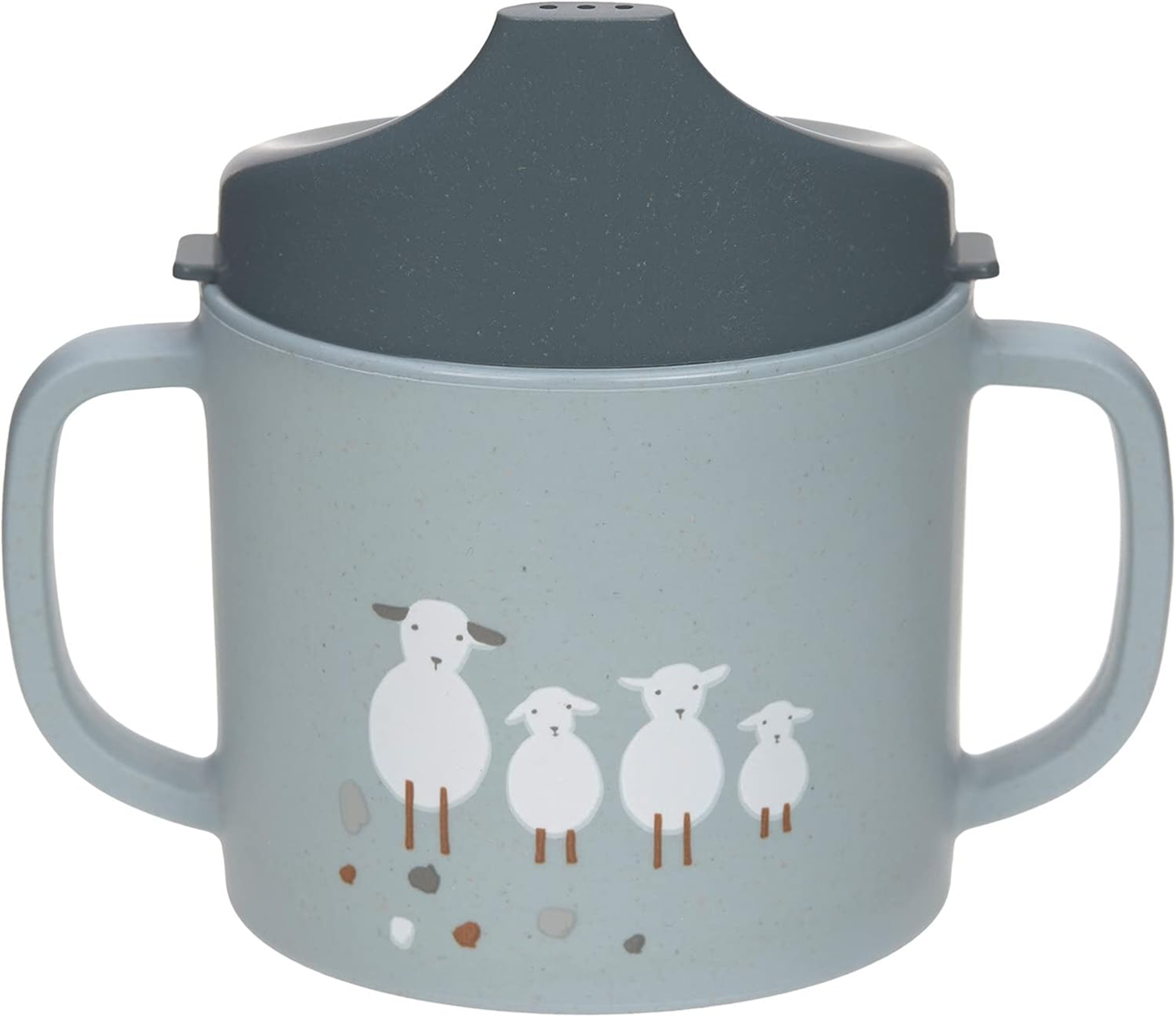 LASSIG Gobelet Sippy Tiny Farmer Sheep avec bec verseur 150 ml 6 m+