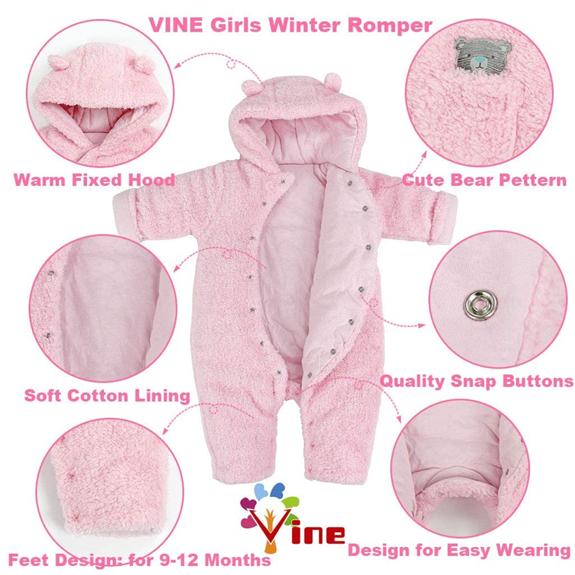 VINE winter jumpsuit met kap 3-6 msc