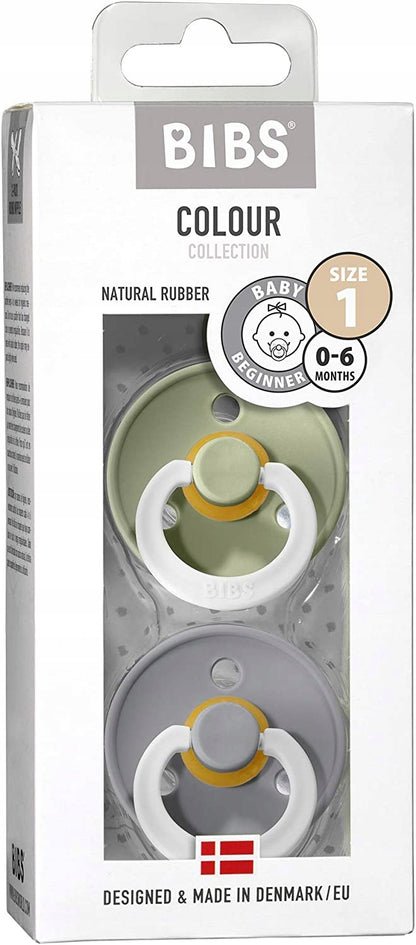 BIBS Colour Glow fopspeen van natuurrubber, lichtgevend 0-6m