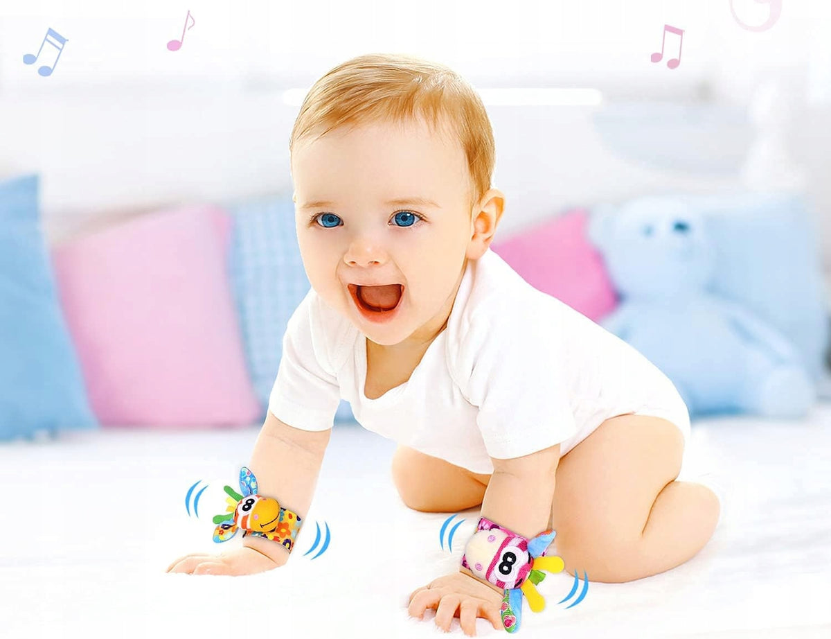 RXYYOS wristbands and rattle socks x 4