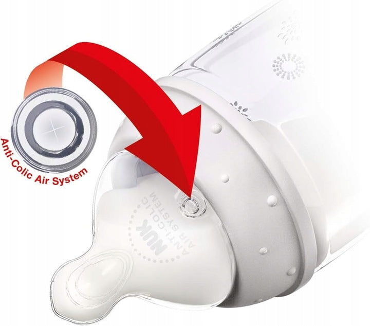 NUK First Choice+ 6-18 m FLES 300 ml temperatuuraanduiding
