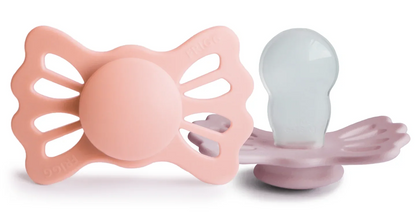 FRIGG BUTTERFLY fopspenen 2-pack 0-6 mnd SILICONE